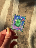 Transparent beetle stamp sticker