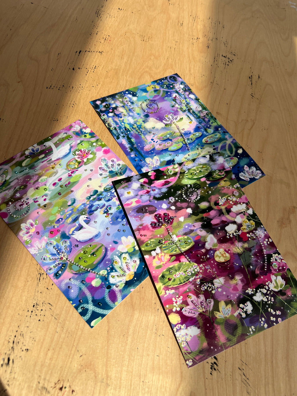 [Bundle of 3] A4 Embellished prints