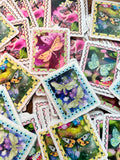 [Bundle of 5] Transparent fall stamp stickers
