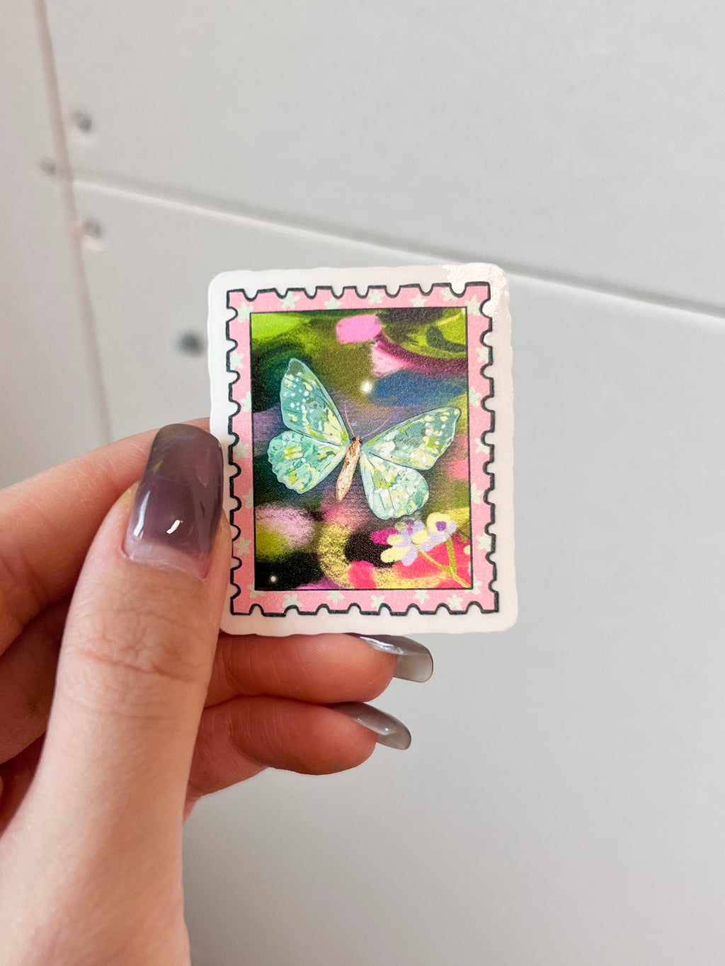 [Bundle of 5] Transparent fall stamp stickers