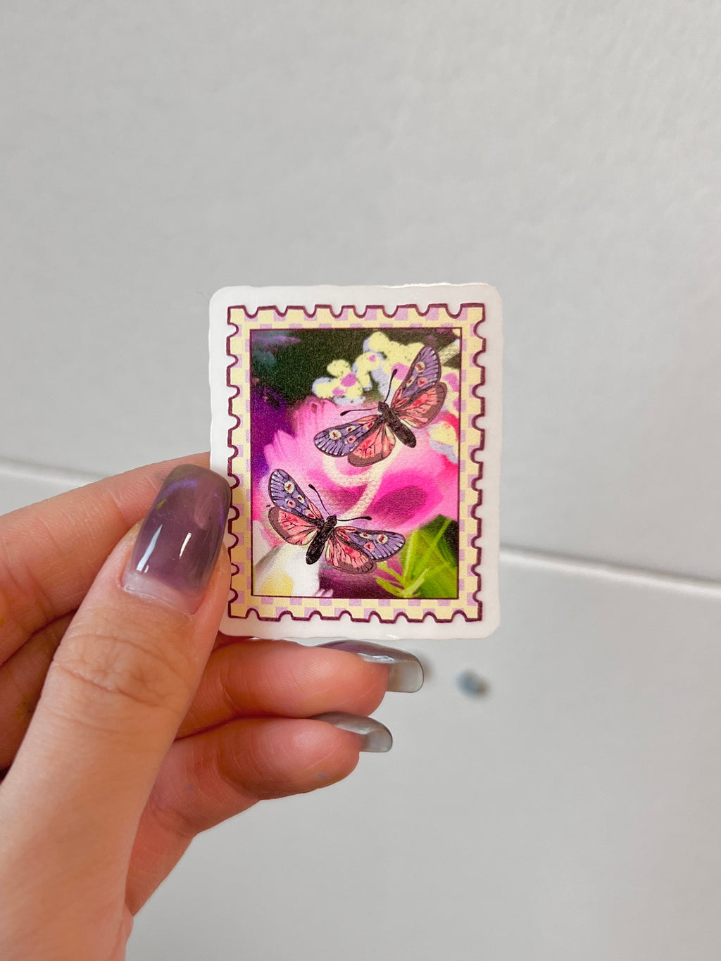 [Bundle of 5] Transparent fall stamp stickers