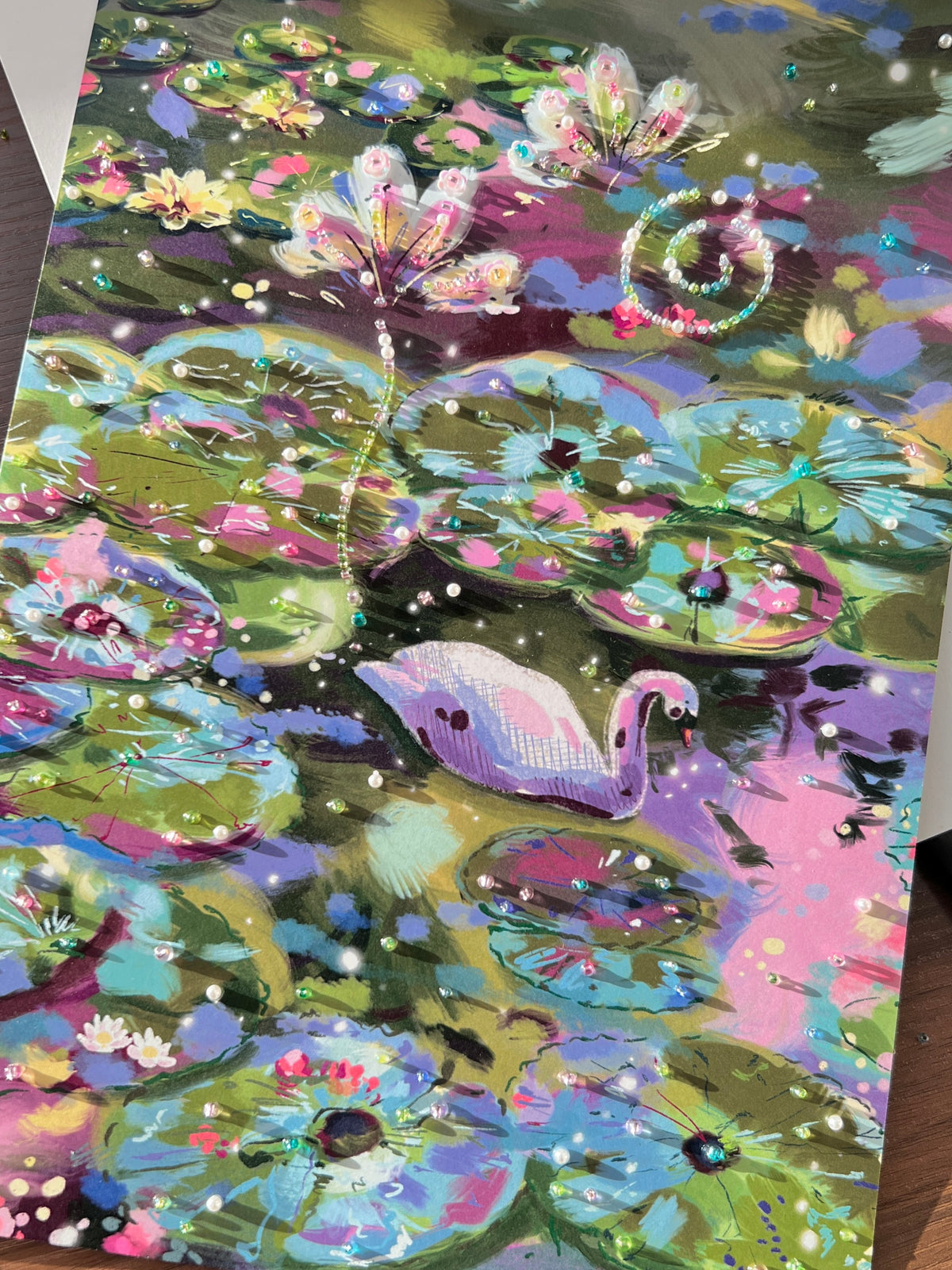Embellished A4 ‘Kogarashi’ print