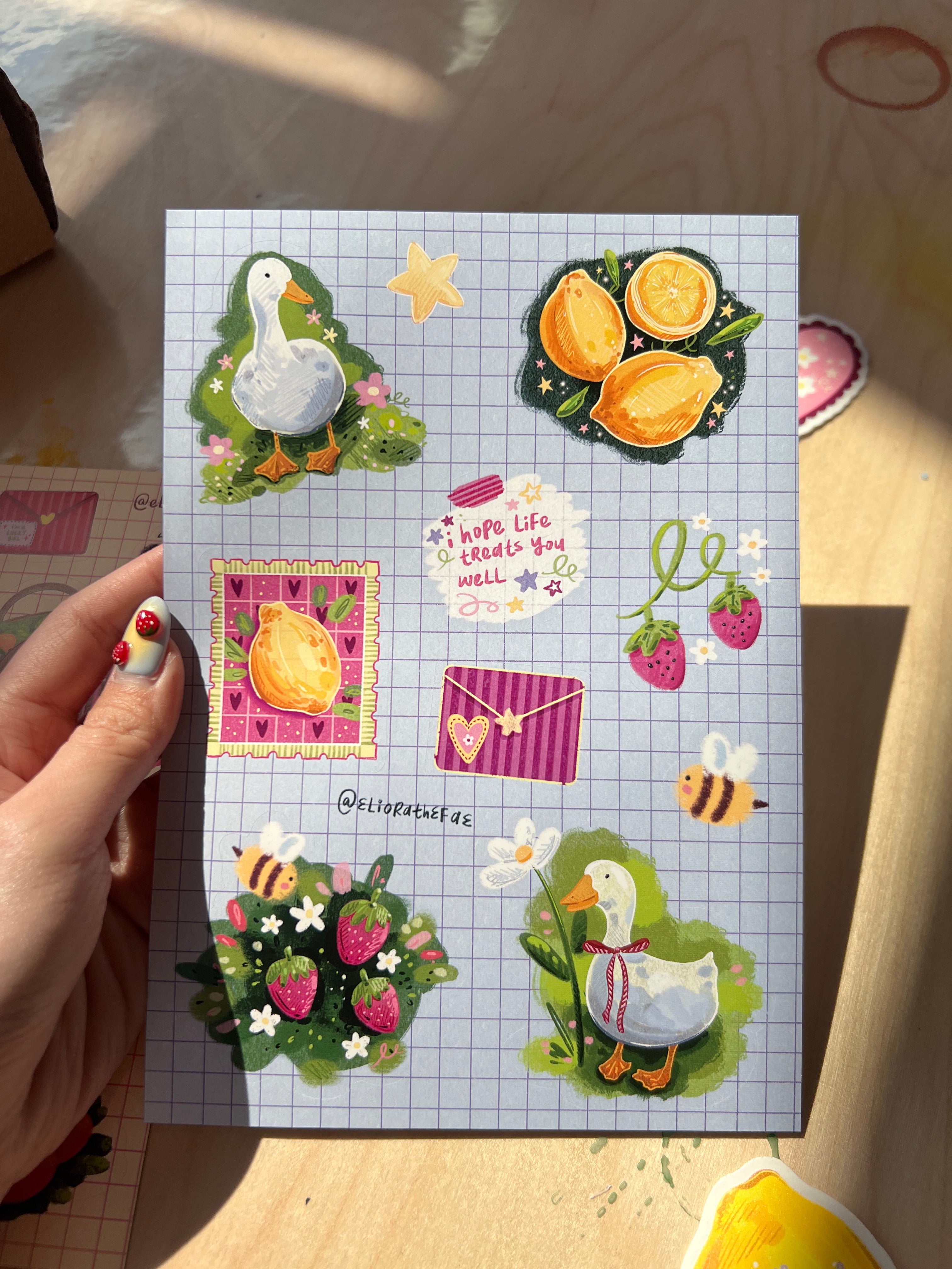 goose sticker sheet