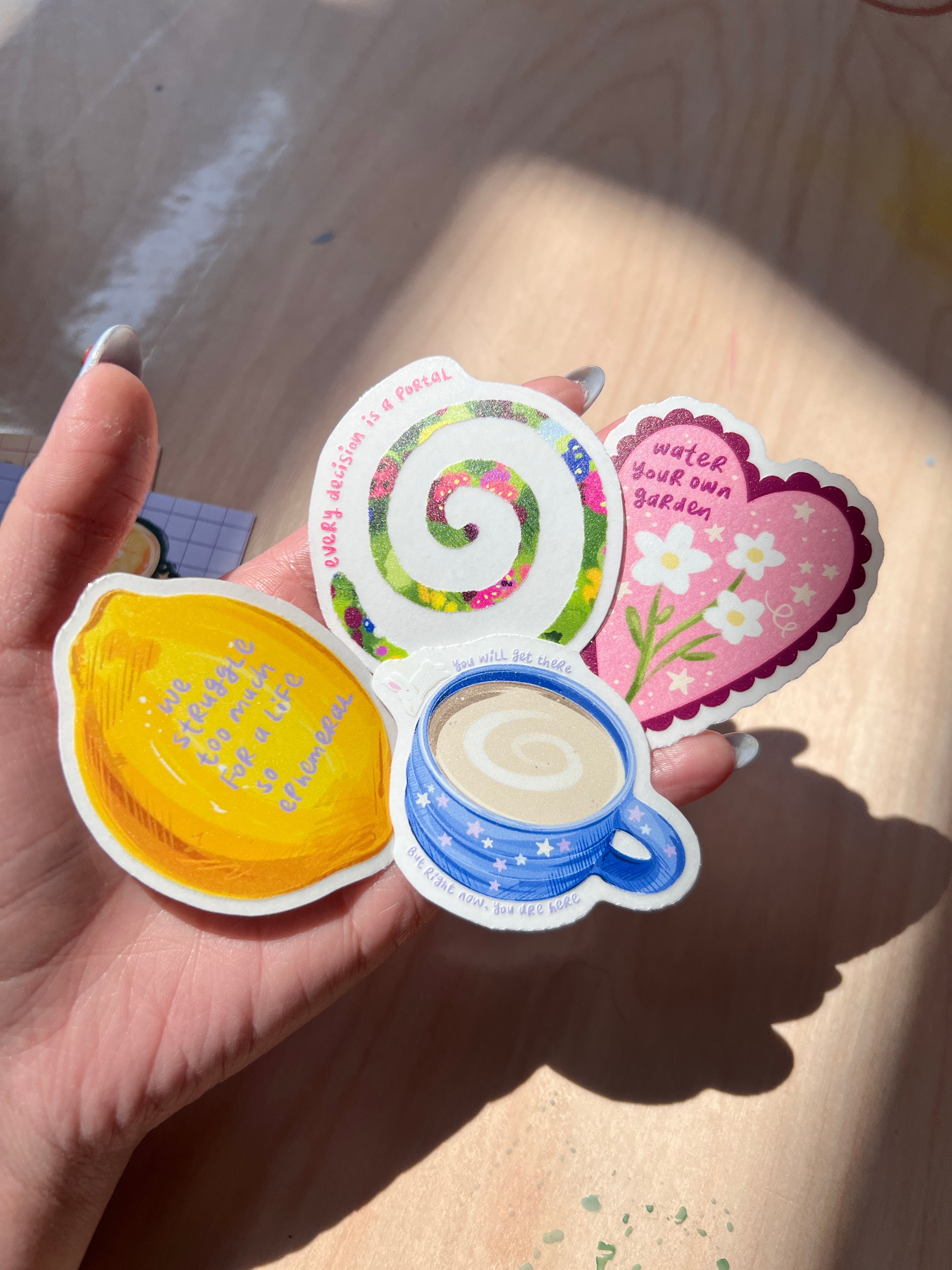 Clear stickers (individual)