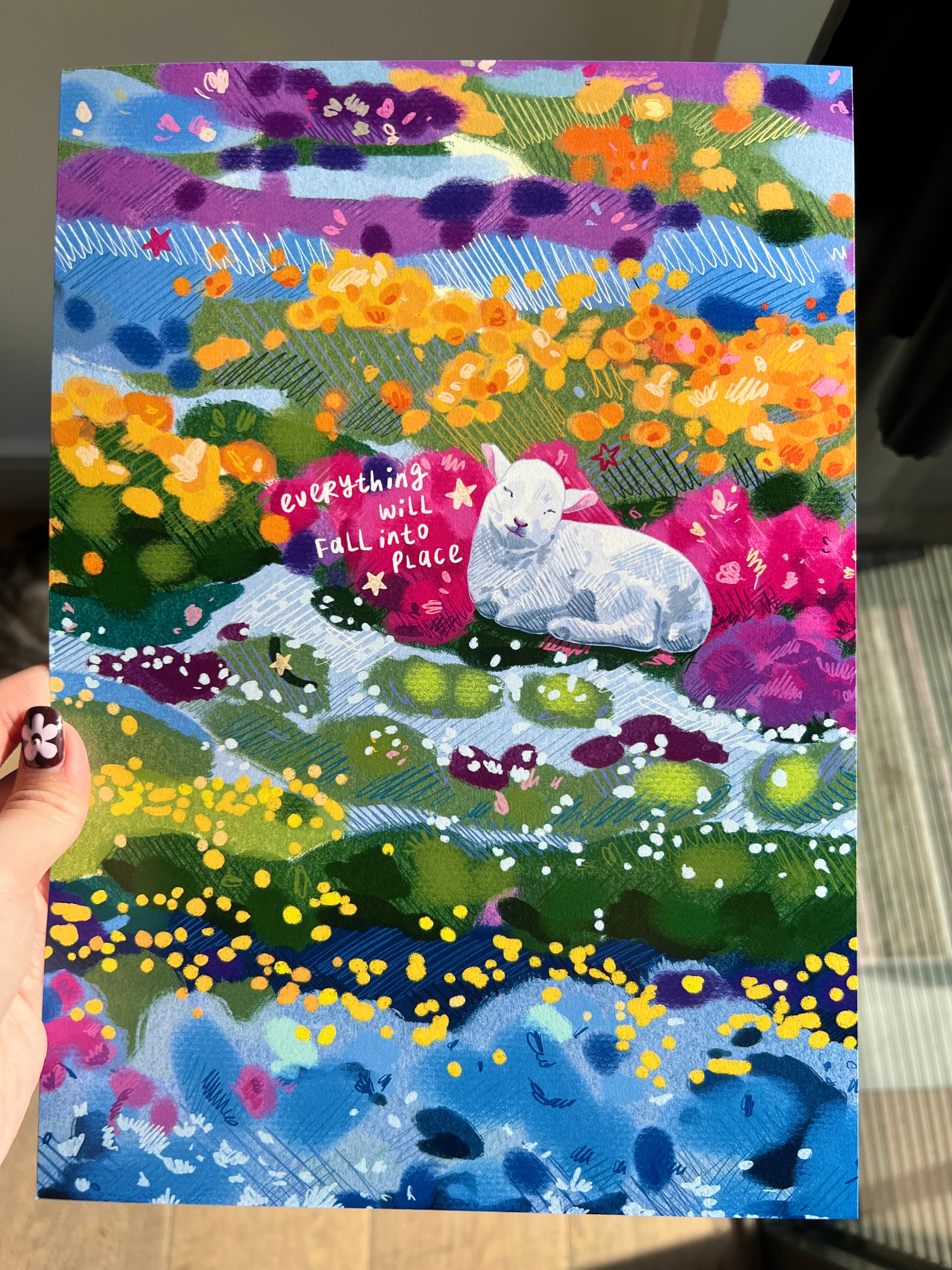 Lamb A4 print